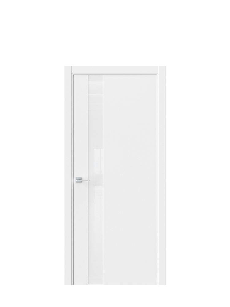 Линия Дверей Дверь межкомнатная Белый, EmLayer, Дерево, МДФ, 600x2000, Глухая  #1