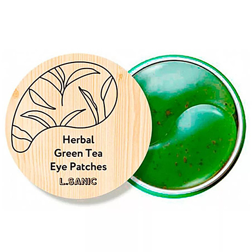L'Sanic Патчи гидрогелевые с экстрактом зеленого чая - Herbal green tea hydrogel eye patches, 60шт  #1