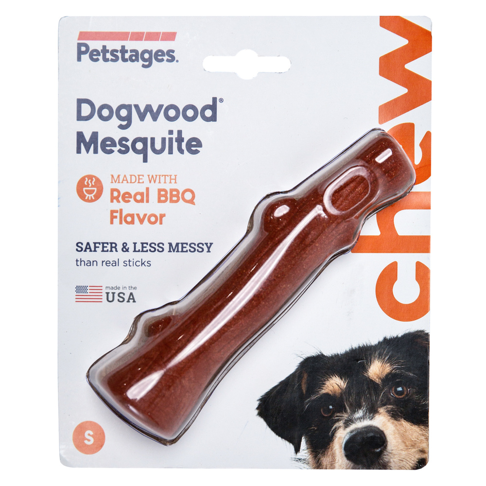 Игрушка Petstages Mesquite Dogwood с ароматом барбекю, для собак, маленькая, 14 см  #1