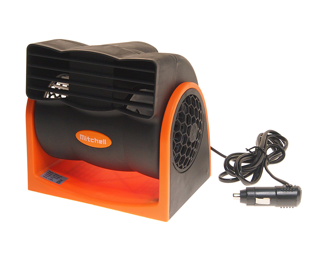 Вентилятор HX-302 16см (6") 24V (12/15W) диммер, безлопастной, black/orange MITCHELL  #1