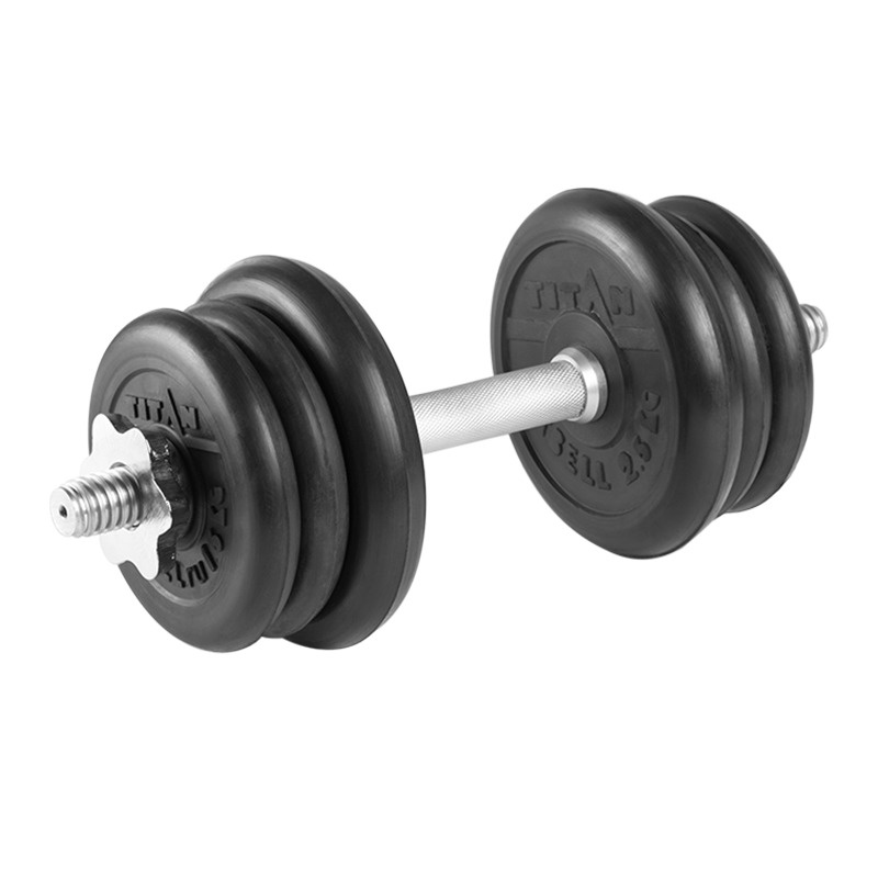 Гантель разборная 12 кг TITAN Barbell - d26, Комплектация №2 с железной ручкой  #1