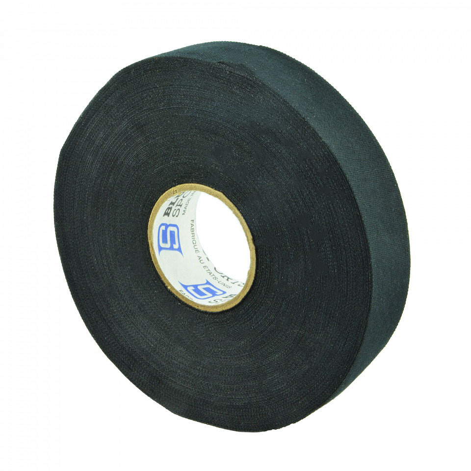 Лента хоккейная Blue Sport Tape Coton Black 603190, ширина 24 мм., длина 18 м., черный  #1