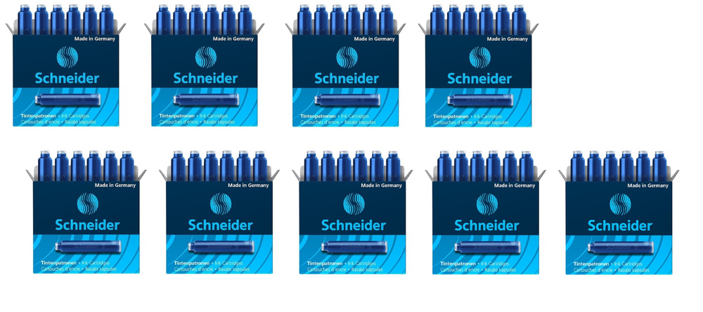 Картриджи чернильные синие SCHNEIDER Art. 6603, 9 упаковок по 6 шт  #1