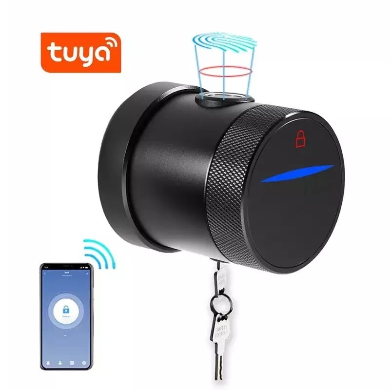 Умный дверной замок/отпечаток/ Bluetooth, ключи, приложение TUYA с врезным механизмом/ Универсальное #1