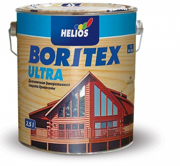 Boritex Ultra/Боритекс Ультра 2.5л ,Цвет №10 Каштан декоративное лазурное покрытие  #1