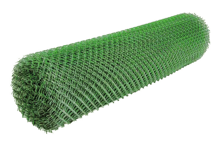 Сетка рабица ПВХ 50х50, рулон 10м (высота 1,2 м) Зеленый #1