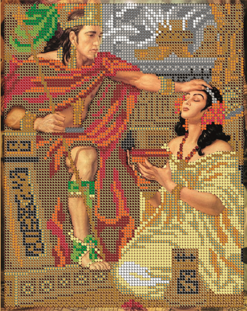 Набор для вышивания бисером Тайвань, Светлица картина Египет 19х24  #1