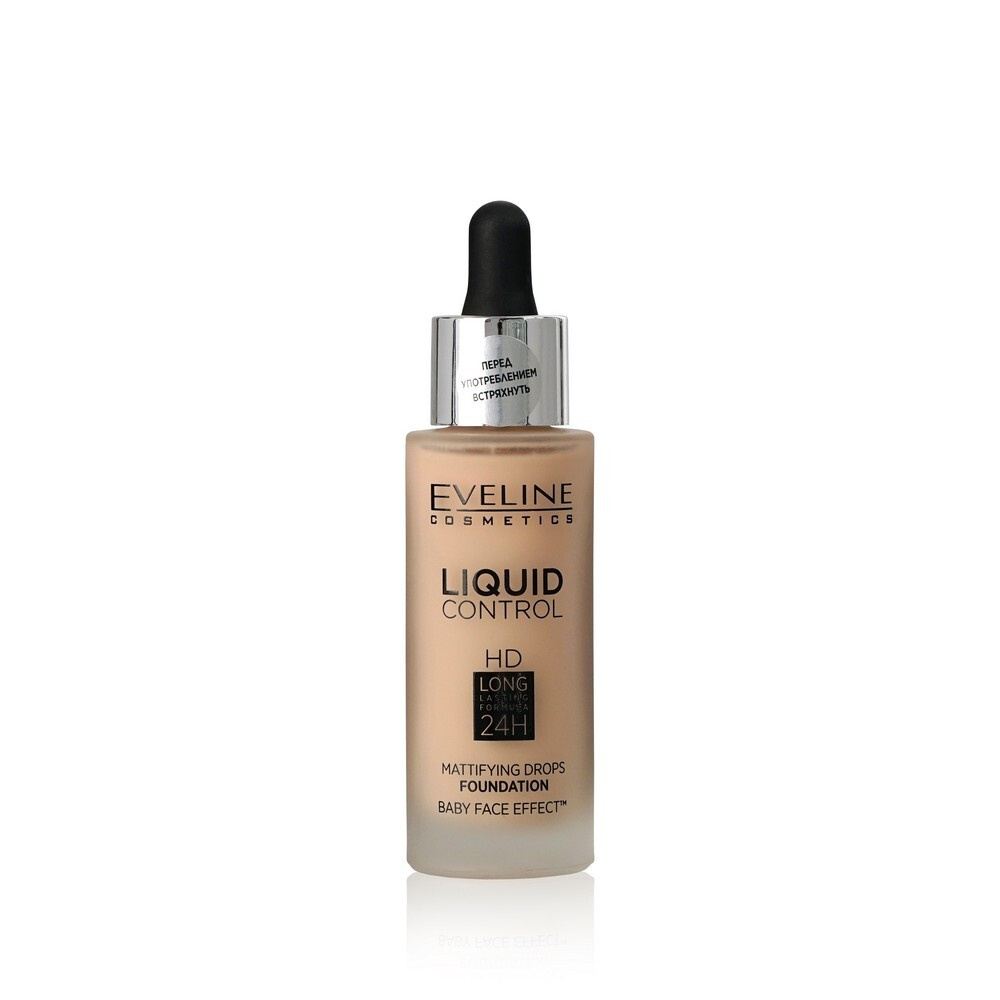 Тональный крем для лица Eveline Liquid control 020 Rose Beige 32мл #1