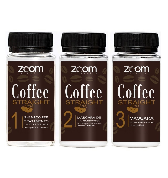 ZOOM Coffee Straight набор для выпрямления волос по 100 ml. #1
