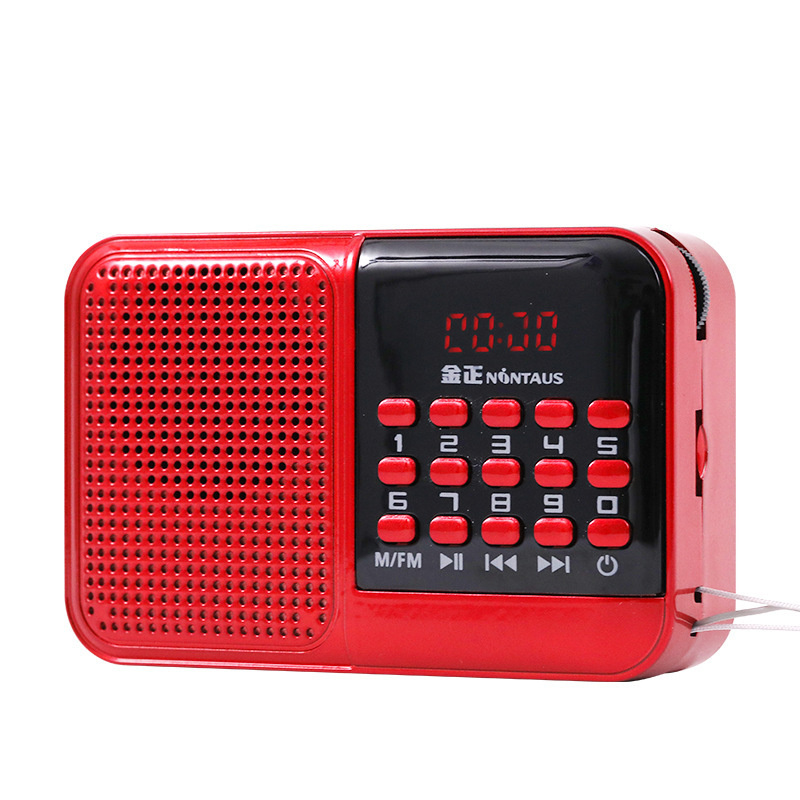 Колонка радио в ретро стиле MyPads S61 с громким звуком в подарок красный  #1
