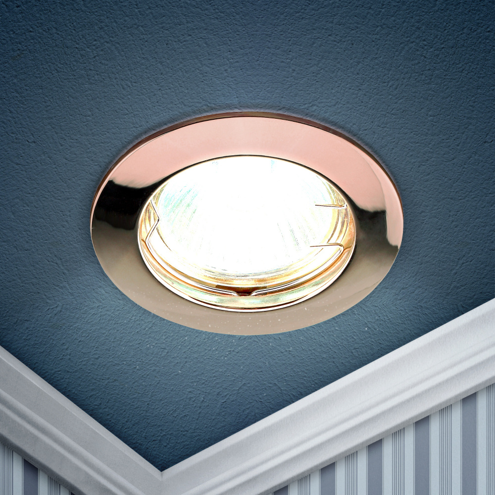 Светильник потолочный встраиваемый точечный ЭРА KL1 SC декоративный на кухню, в детскую комнату, в спальню, #1