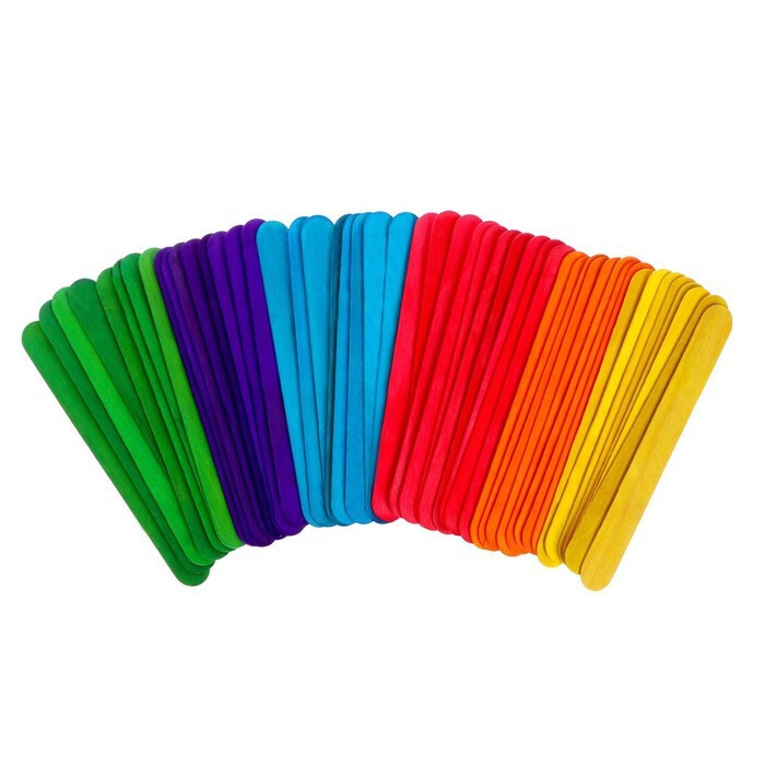 Счётные палочки большие цветные, набор 50 шт., длина палочки: 15 см  #1