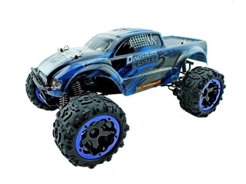 Радиоуправляемый монстр Remo Hobby Dinosaurs Master Brushless (синий) 4WD 2.4G 1/8 RTR  #1