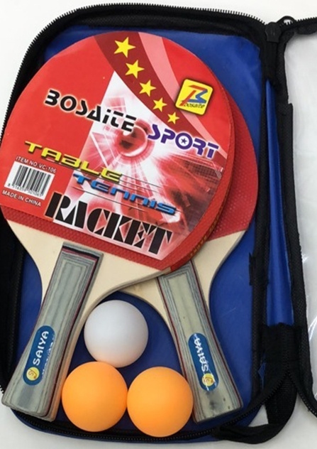 Набор для пинг-понга "STAR Team", толщина ракетки 7 мм (2 ракетки + 3 шарика), в сумке 20*30 см  #1