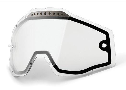 Линза 100% Racecraft/Accuri/Strata Vented Dual Pane Lens Anti-Fog Clear (51006-010-02) #1
