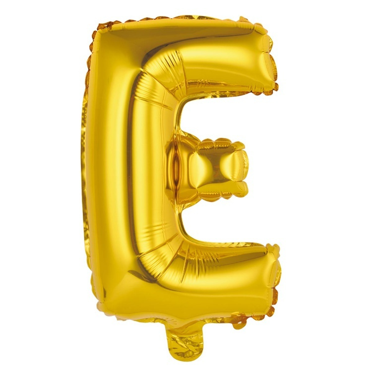 Шар фольгированный буква Е Gold Весёлая Затея #1