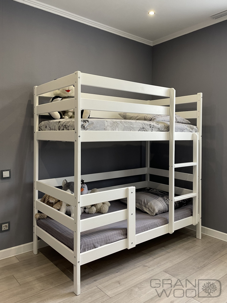 Global Wood Двухъярусная кровать Соня-7, 166х88х170 см, белый #1
