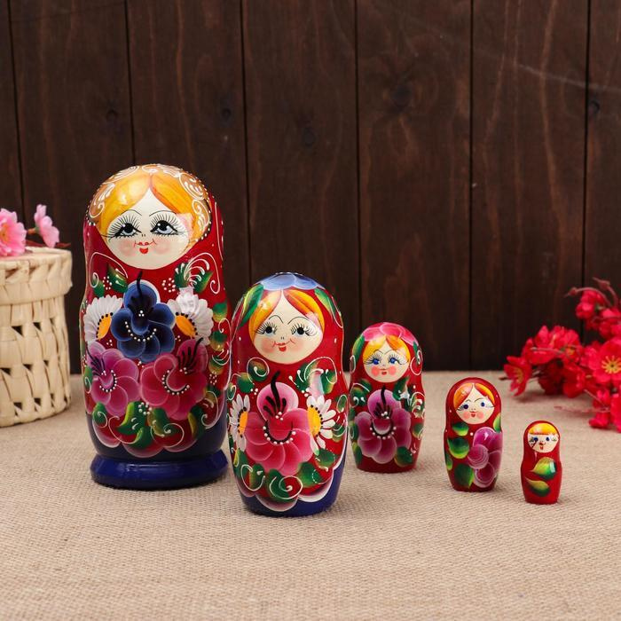 Матрешка 5 кукол, "Настя" ромашки, 17-18 см, ручная роспись (6032607)  #1