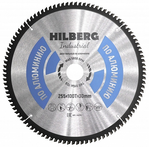 Диск пильный Hilberg Industrial Алюминий 255*30*100Т HA255 #1