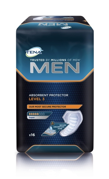 Прокладки урологические для мужчин Tena Men Level 3 Super, 5 капель, 800 мл, 16 штук  #1