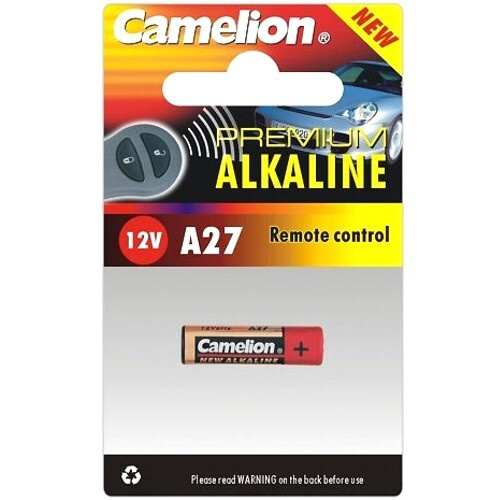 Батарейка A27 12В щелочная Camelion A27-BP1 Premium Alkaline в блистере 1шт.  #1