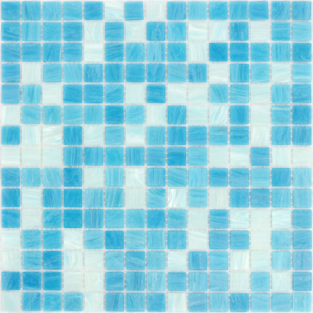 мозаика из стекла с авантюрином de Lavalier - Лавальер/ 1 лист 327х327 мм / чип 20х20 / на сетке  #1