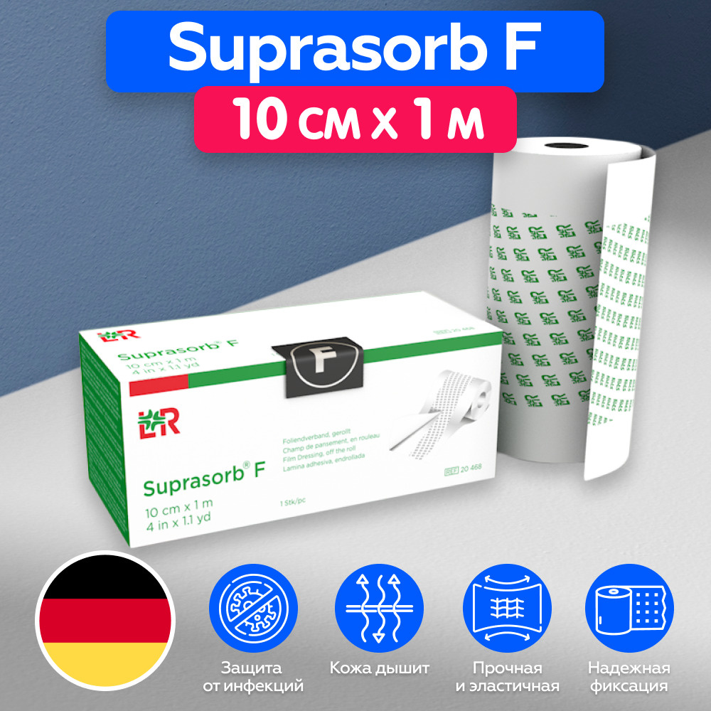 Супрасорб Ф (Suprasorb F) Пленка для заживления тату за 5 дней - 10 см х 1 м (в рулоне)  #1
