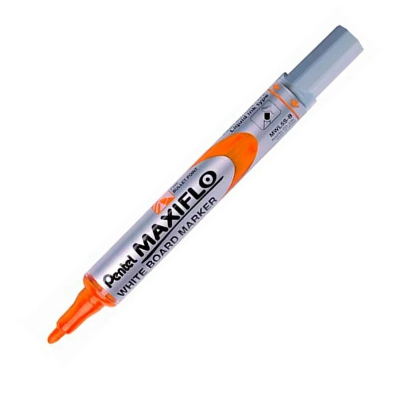 Маркер Pentel "Maxiflo", оранжевый, 4 мм, пулевидный #1