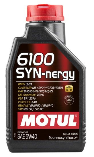 MOTUL 6100 SYN-NERGY 5W-40 Масло моторное, Синтетическое, 1 л #1