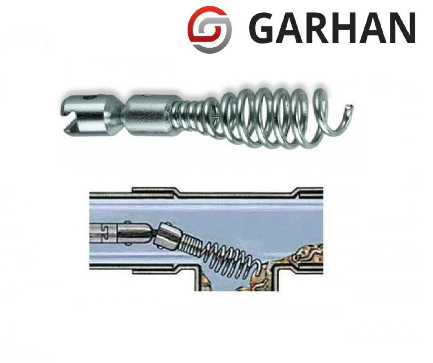 Шарнирная грушевидная насадка Garhan 72159, 16мм на спираль трос сантехнический GARHAN 16мм. Насадки #1