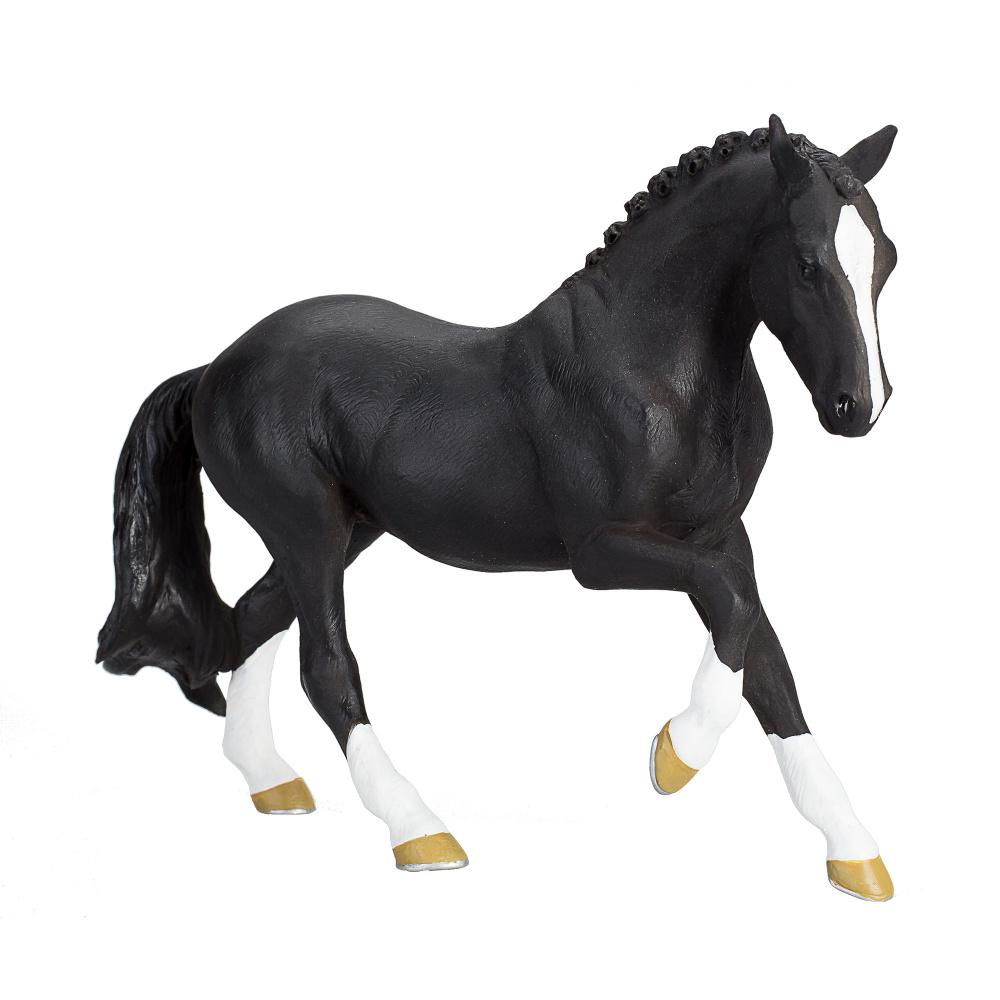 Фигурка-игрушка Ганноверская лошадь, вороная, AMF1071, KONIK #1