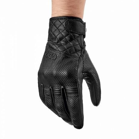 Moteq Кожаные перчатки Snob черные M #1