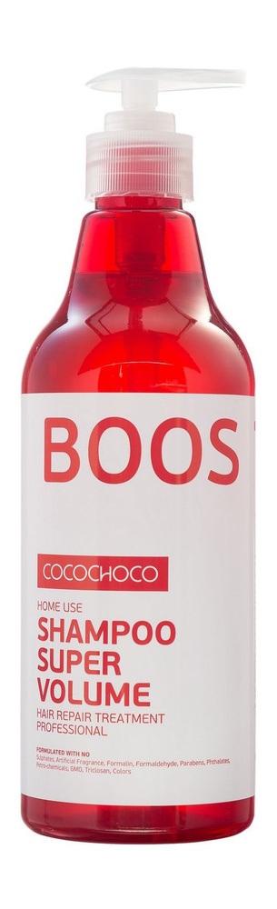 Шампунь для тонких, лишённых объёма волос / 500 мл / Cocochoco Boost-Up Shampoo Super Volume  #1