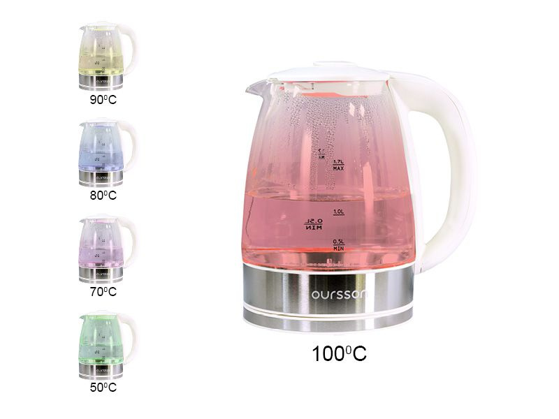 Электрический чайник Oursson KE1744GD/IV, 3 режима, поддержание температуры, подсветка  #1