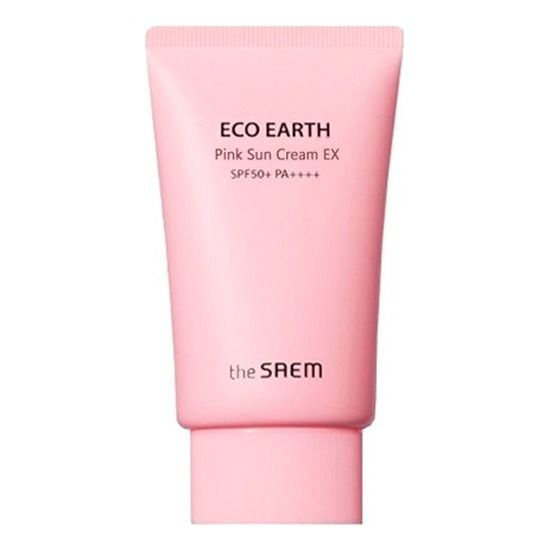 The Saem Солнцезащитный крем для проблемной кожи Sun Eco Earth Pink Sun Cream SPF50+ PA++++, 50 гр.  #1