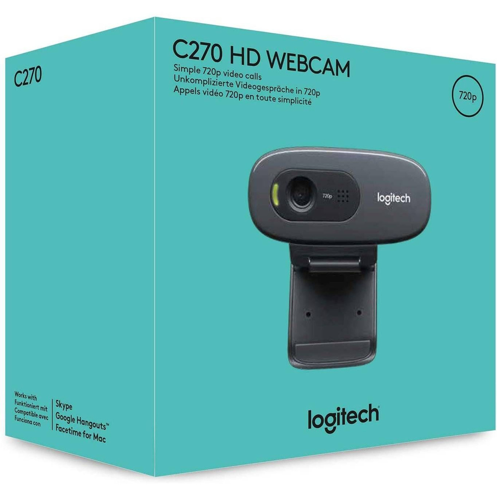 Обзоры: Web-камера Logitech HD Webcam C270, черный [960-001063]