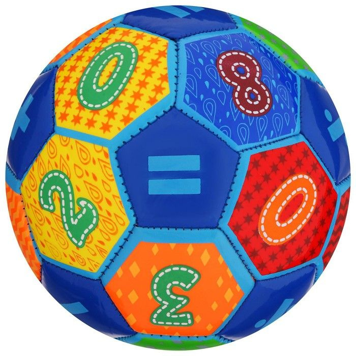 Мяч футбольный, детский, размер 2, 145 грамм, 32 панели, 2 подслоя, PVC, машинная сшивка, цвета , разноцветный #1