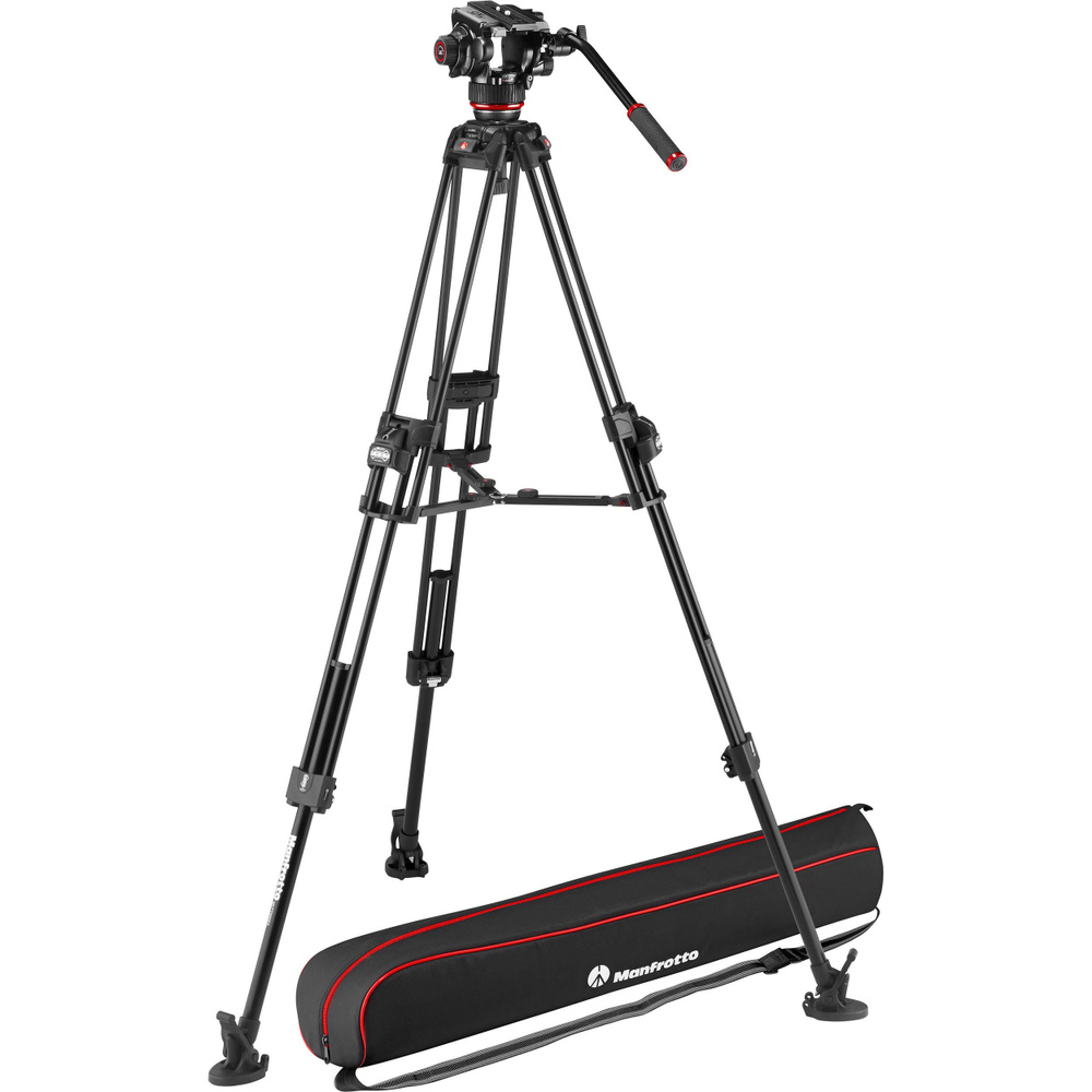 Видеокомплект Manfrotto MVK504XTWINFA с головой 504X и алюминиевым штативом FAST с двойными ногами  #1