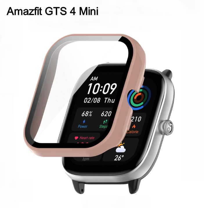 Защитный бампер-чехол MyPads Protect из тончайшего и прочного силикона для Amazfit GTS 4 Mini с противоударными #1