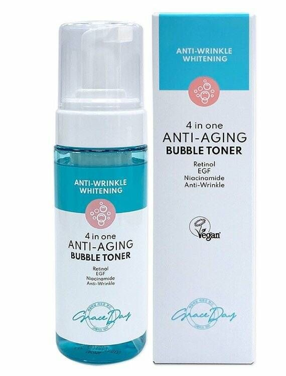 Grace Day Пузырьковый лифтинг-тонер 4 In One Anti-Aging Bubble Toner #1