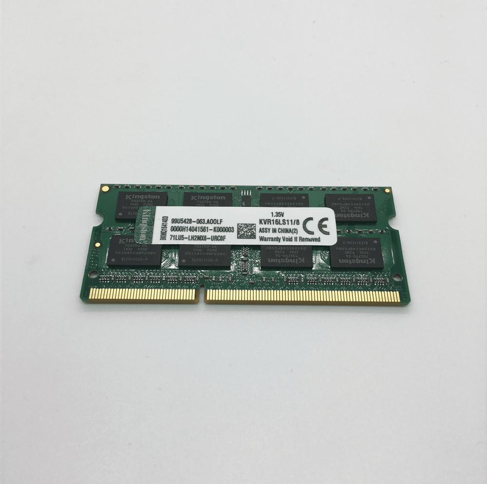 Kingston Оперативная память DDR3L 8 ГБ 1600 MHz SO-DIMM PC3L-12800s 1x8 ГБ (KVR16LS11/8G)  #1