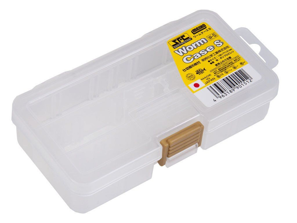 Коробка для приманок Versus MEIHO SFC Worm Case S (138 х 77 х 31мм), прозрачн.  #1