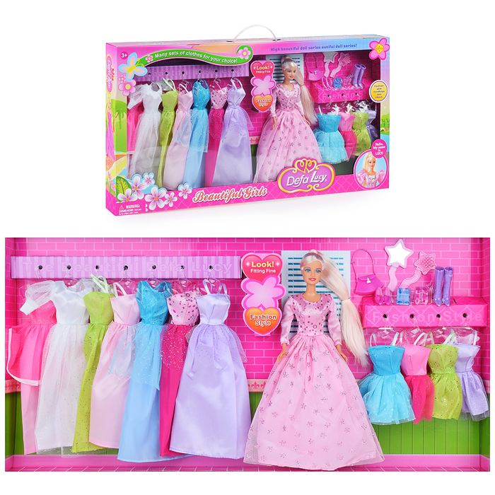 Кукла типа Барби Defa Lucy 8027 с одеждой и аксессуарами, в коробке  #1