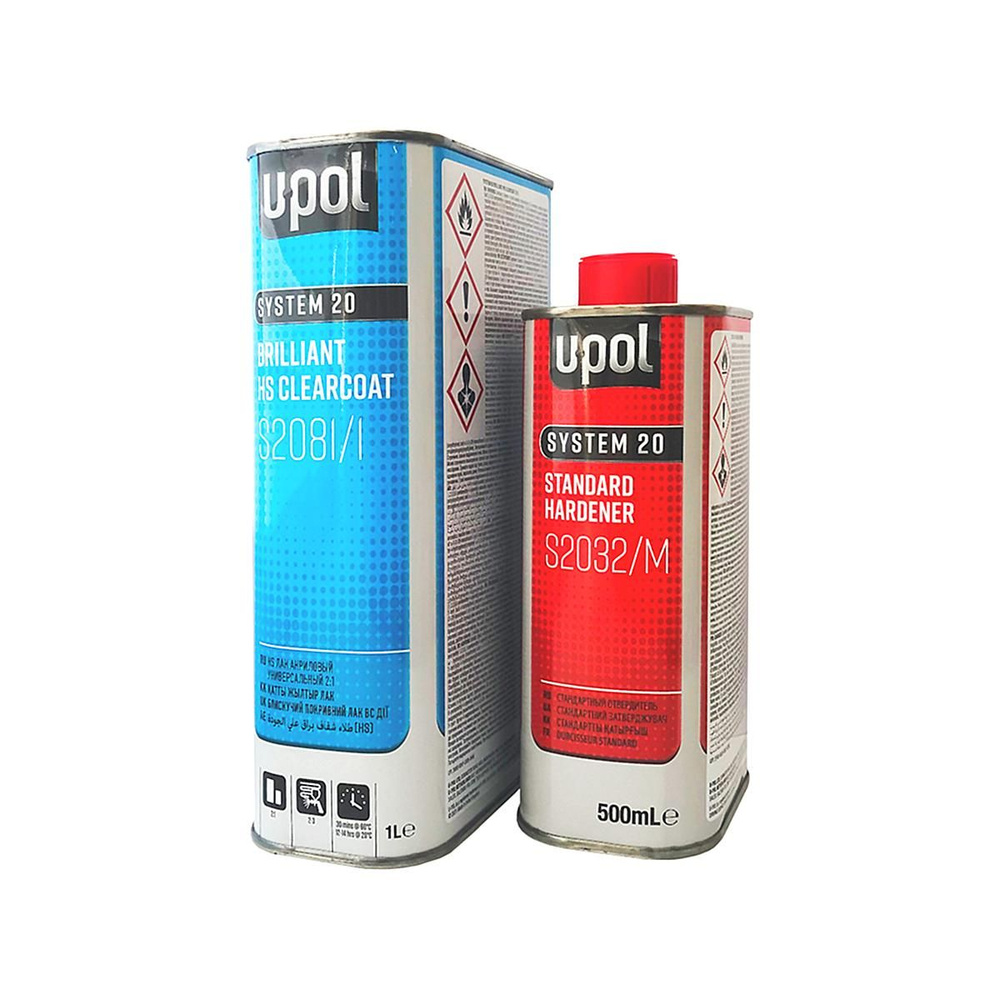 U-POL S2081/1 Brilliant HS ClearCoat 2:1 Профессиональный автомобильный акриловый лак (автолак юпол) #1