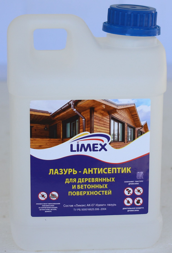 Лимэкс АК-07 Лазурь-антисептик, пропитка для древесины от влаги и грибка  #1