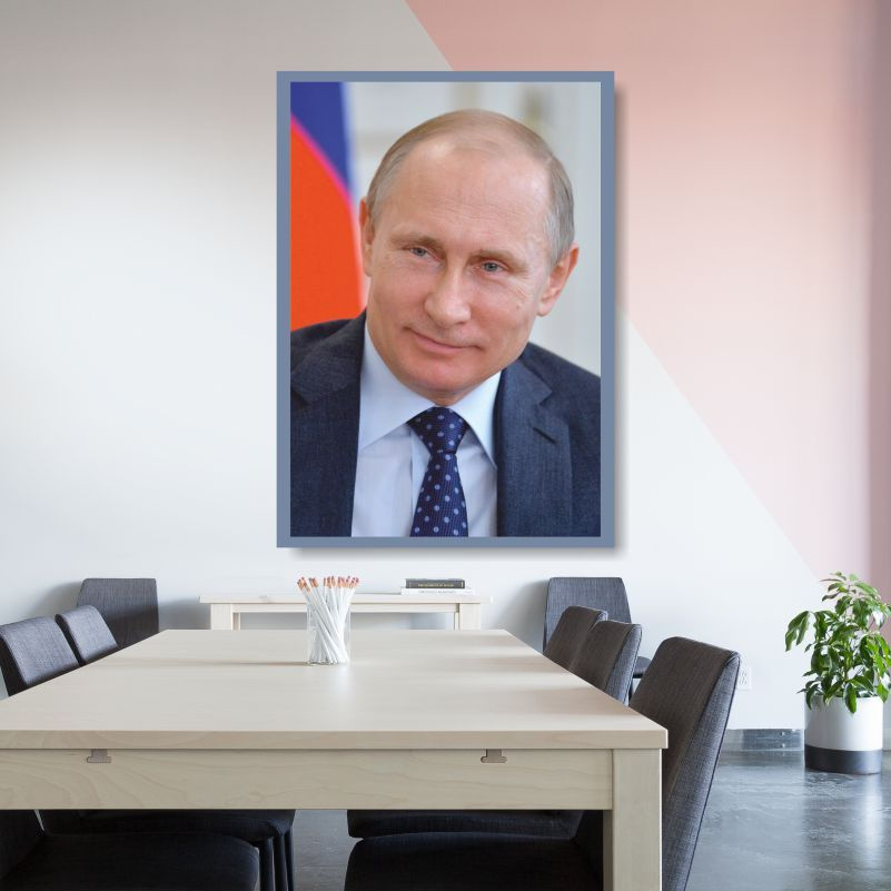 Постер для интерьера "Портрет Путина" 60 х 90 см. Плакат / картина на стену для кухни / спальни / дома #1