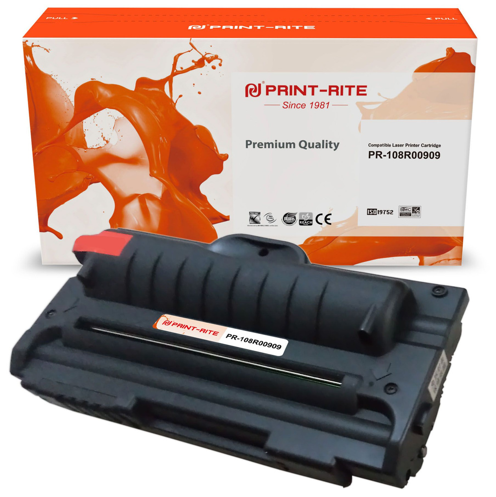 Print-Rite PR-108R00909 картридж лазерный (Xerox 108R00909) черный 2500 стр #1