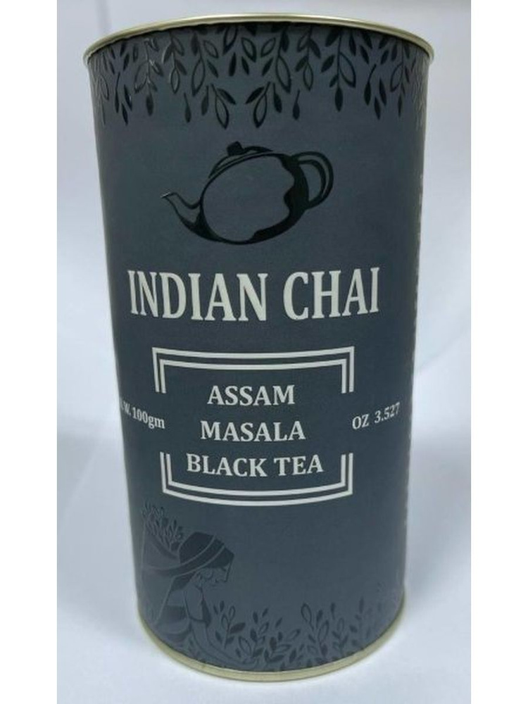 Чай Bharat Bazaar черный Ассам Масала в банке (подарочная упаковка) (Asam Masala Black Tea), 100 г  #1