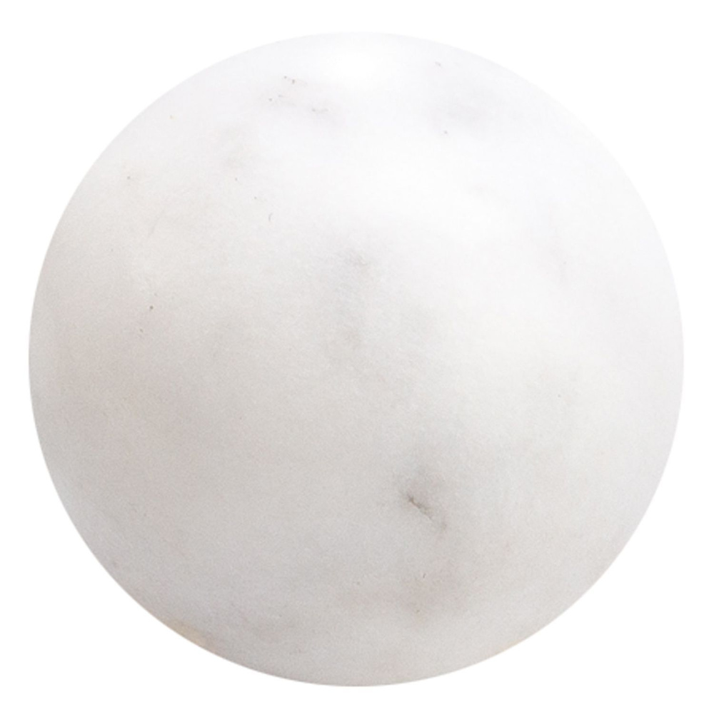 Каменный шар из белого мрамора 3,5 см / шар для медитаций / сувенир из камня  #1