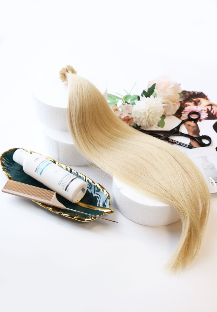 Волосы славянские люкс на кератиновой капсуле 55 см, цвет №20В, 20 капсул, 14 г  #1